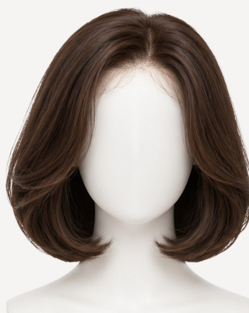 Șaten Închis 35 cm - Perucă Front Lace BuenoBia