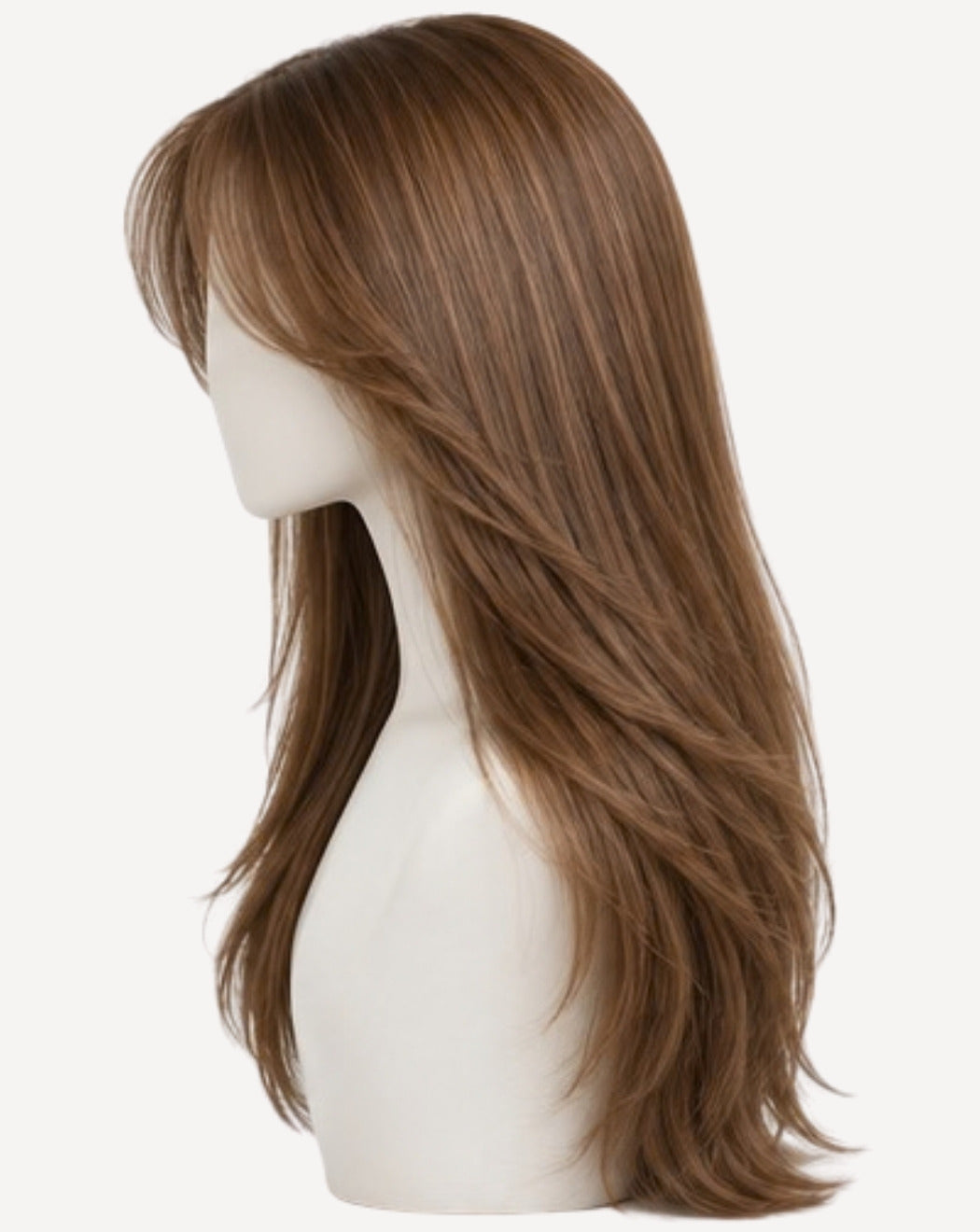 Șaten Caramel Deschis 75 cm - Perucă Front Lace BuenoBia