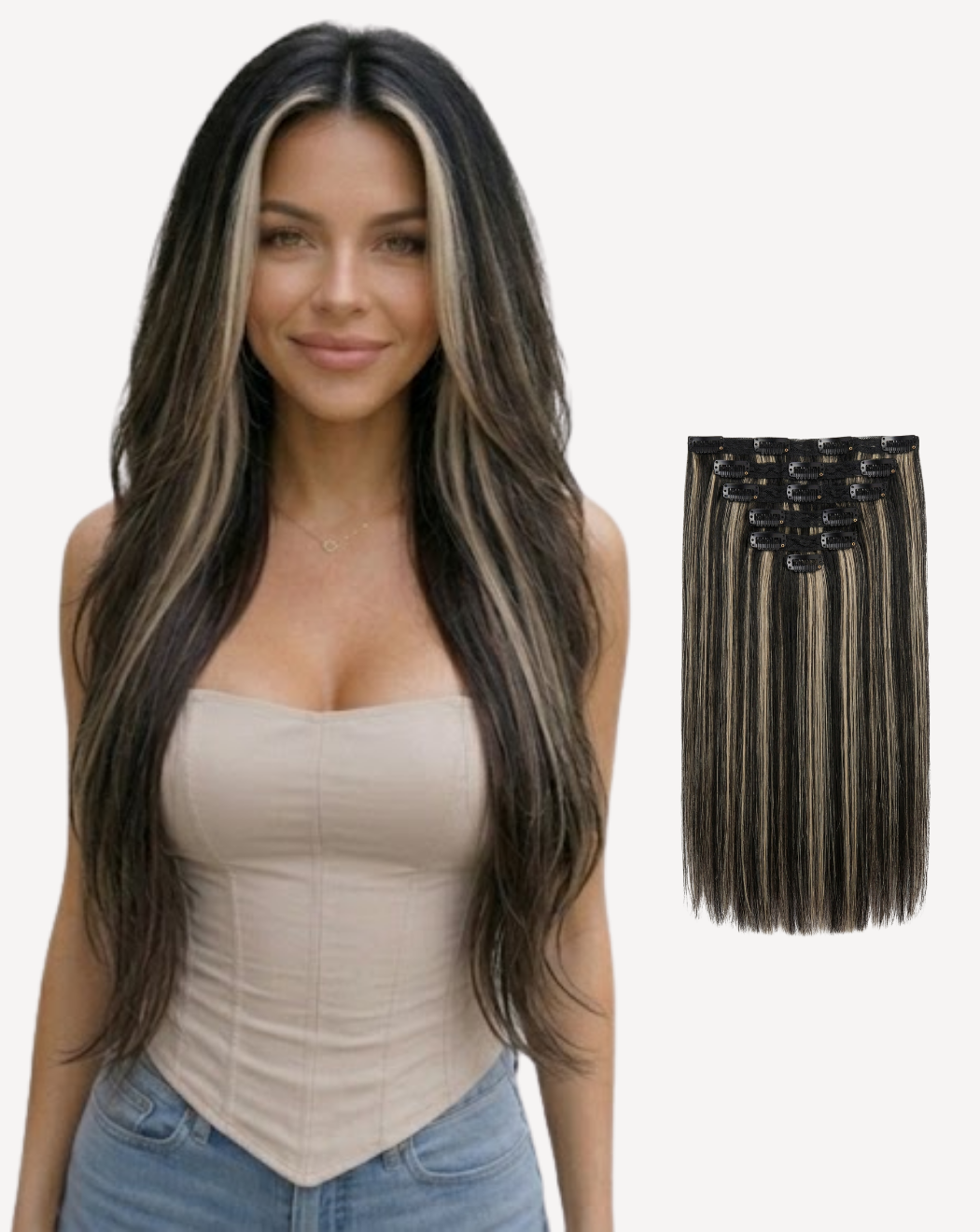Extensii Clip On MegaVolum - Balayage 1-1001 | BuenoBia