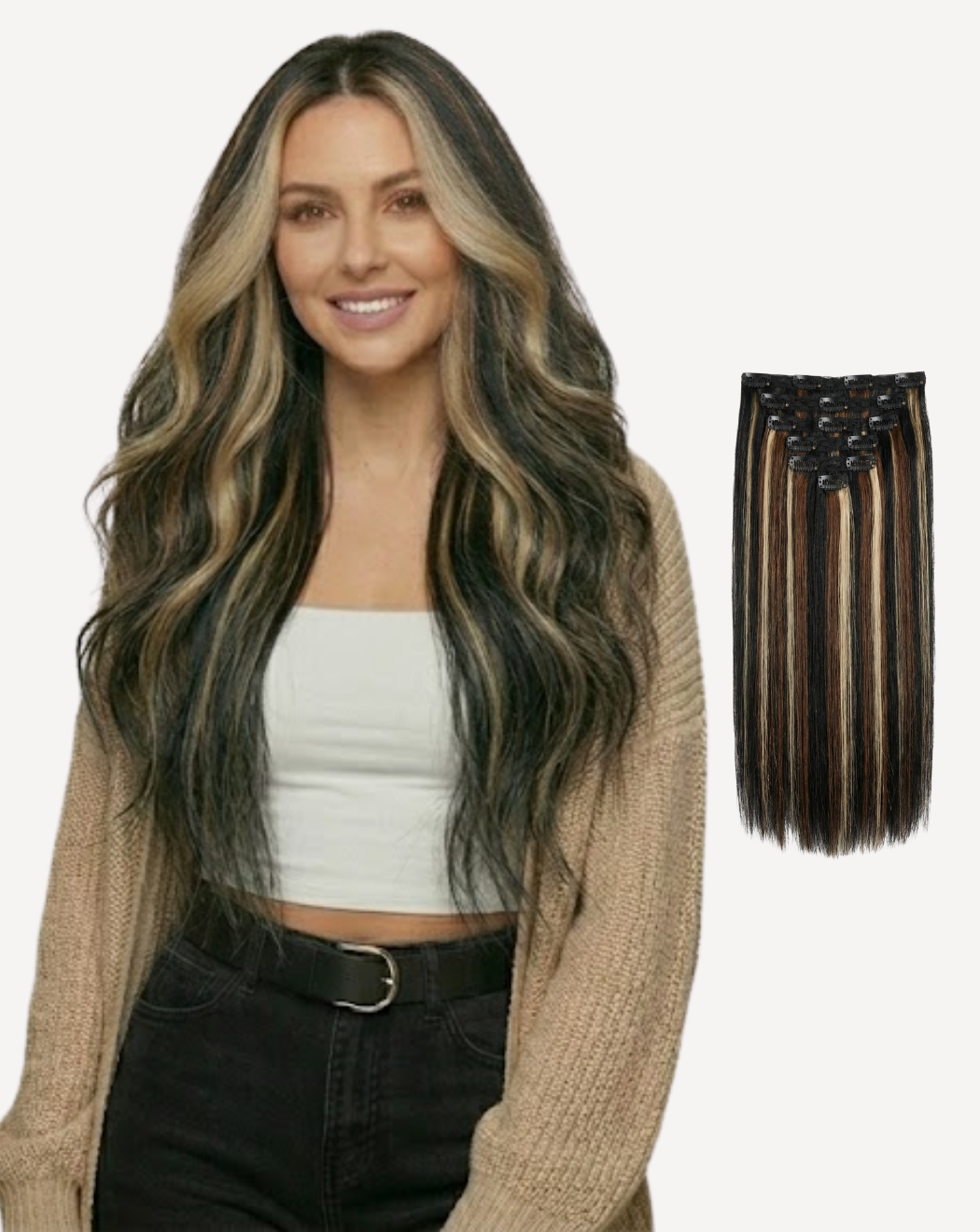 Extensii Clip On MegaVolum - Balayage 1-4-pla | BuenoBia