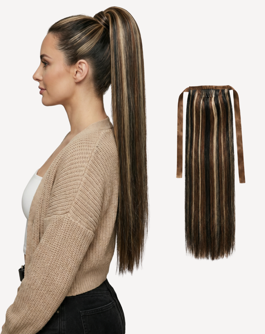 Extensii Coadă Volum Mediu - Balayage 1-4-pla | BuenoBia