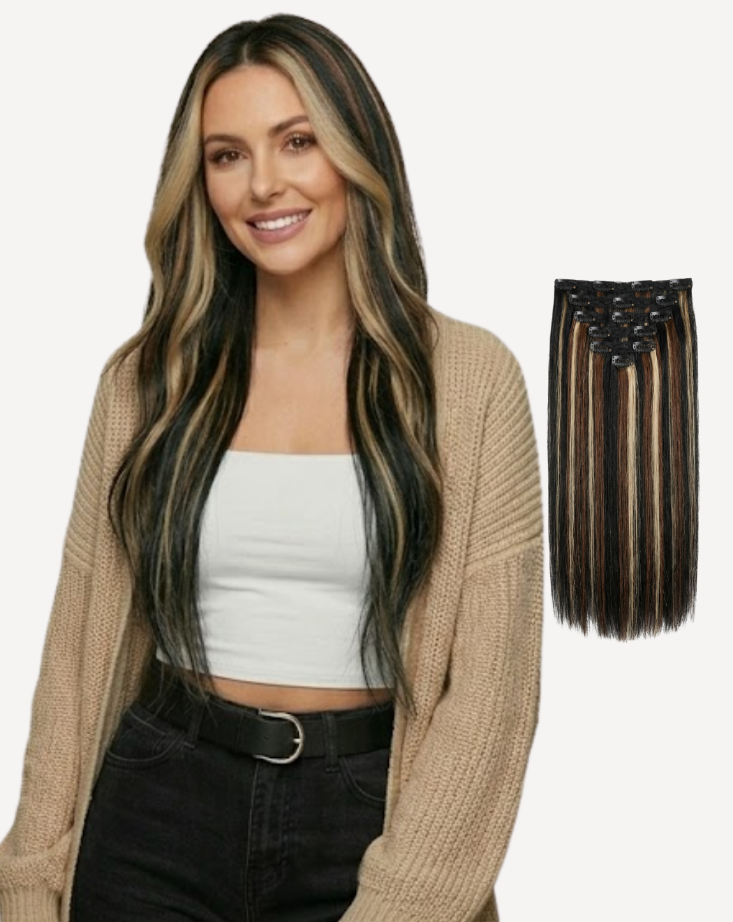 Extensii Clip On Volum Simplu - Balayage 1-4-pla | BuenoBia