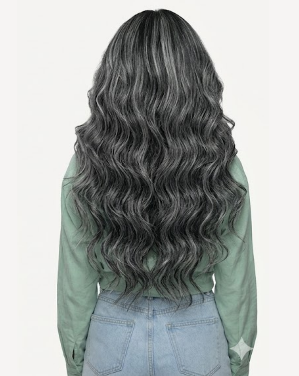 Extensii Clip On MegaVolum - Balayage 1-gray | BuenoBia