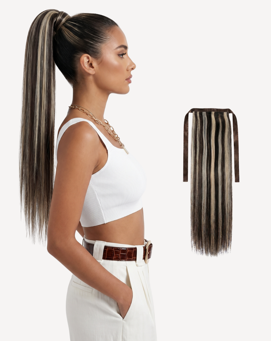 Coadă Deluxe – Balayage 1-gray-pla | BuenoBia