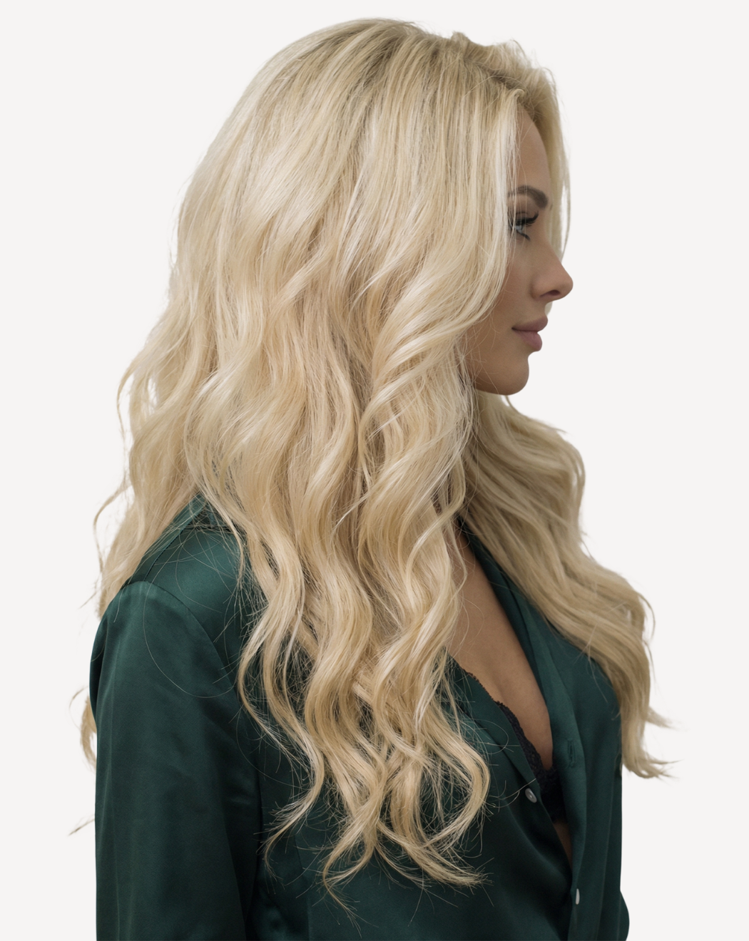 Extensii Clip-On Volum Mediu - Blond Auriu Deschis 1001 | BuenoBia