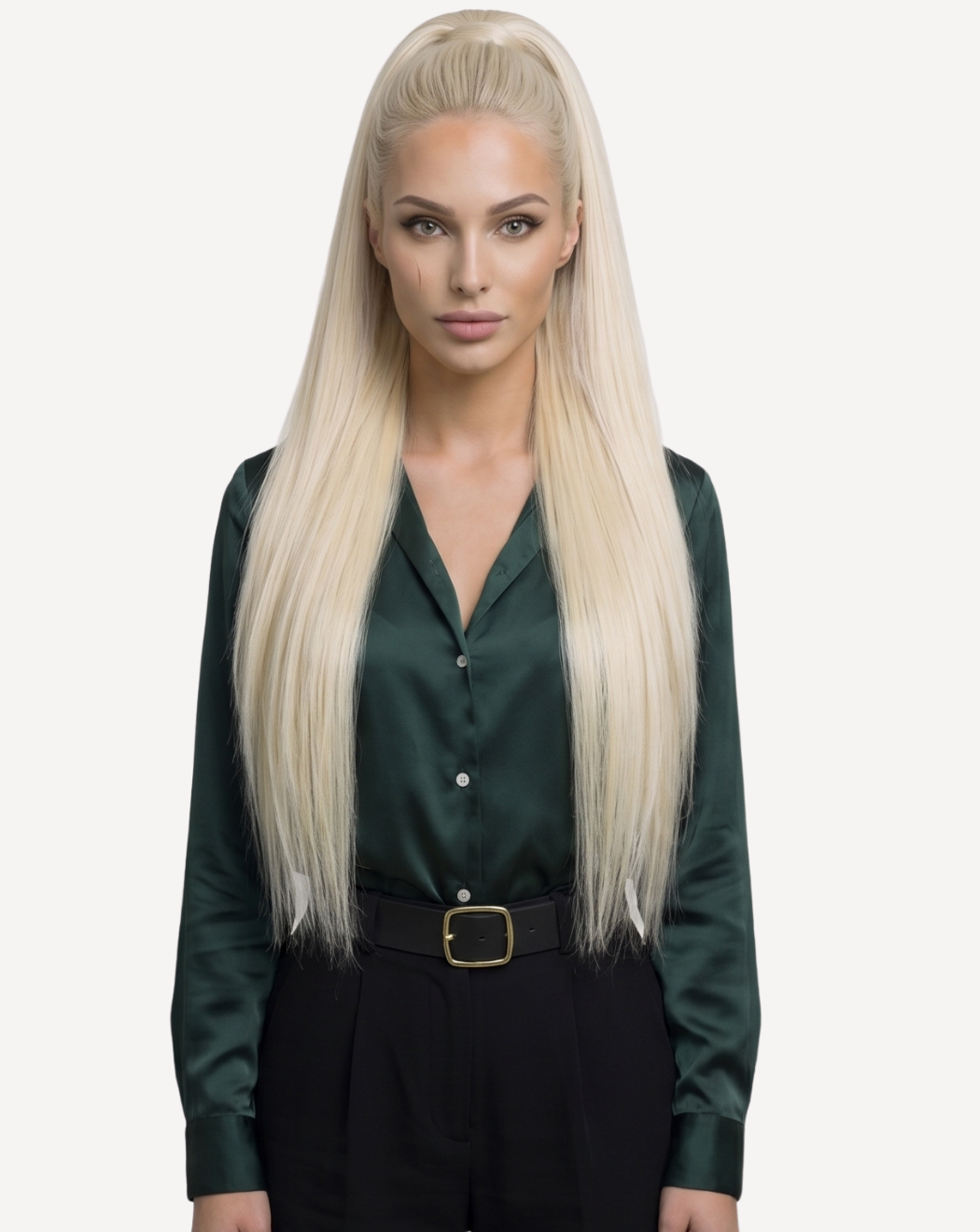 Extensii Coadă MegaVolum - Blond Auriu Deschis 1001 | BuenoBia