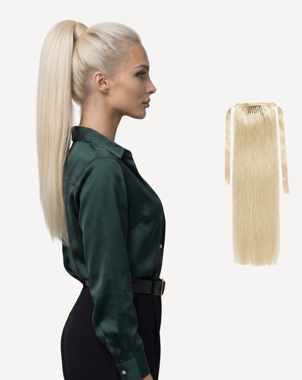Extensii Coadă Volum Simplu - Blond Auriu Deschis 1001 | BuenoBia