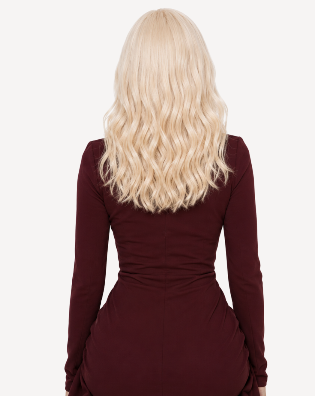 Perucă profesională Front Lace - Păr Natural, Blond Platinat 60A, 45 cm | BuenoBia