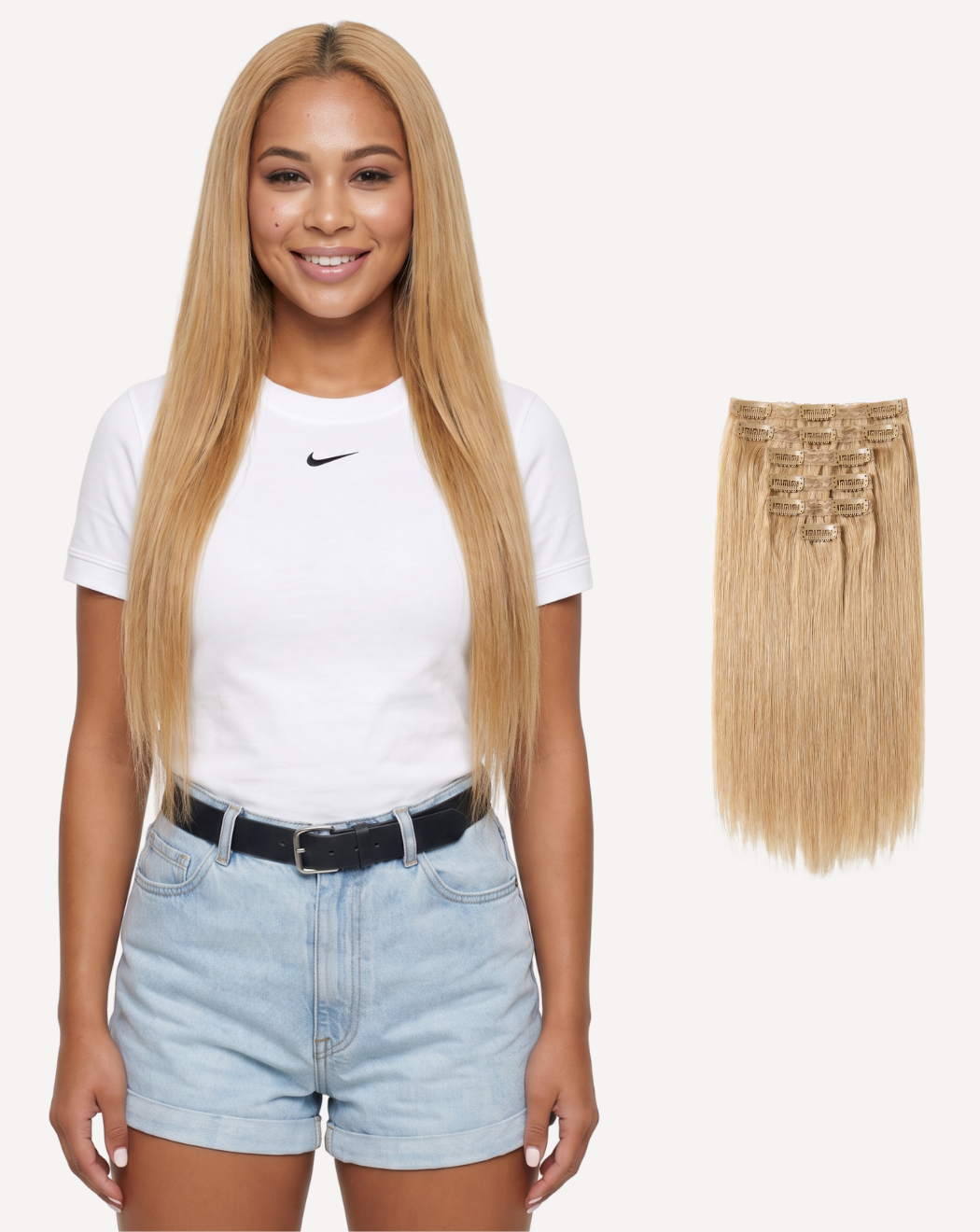 Extensii Clip-On Most Wanted – Șaten Auriu 12 | BuenoBia