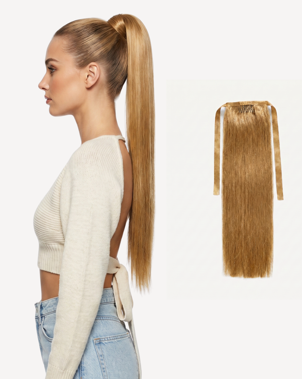 Coadă Deluxe – Blond Miere 14 | BuenoBia