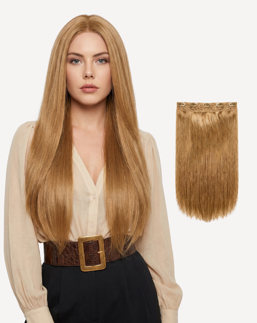 Extensii Tresă Volum Mediu - Blond Miere 14 | BuenoBia