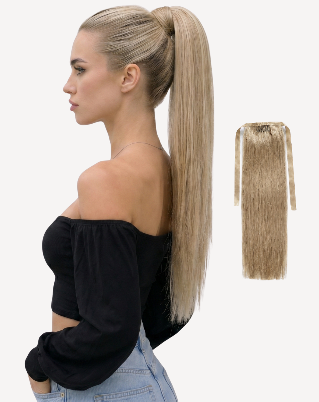 Extensii Coadă Volum Mediu - Blond Opal 18 | BuenoBia