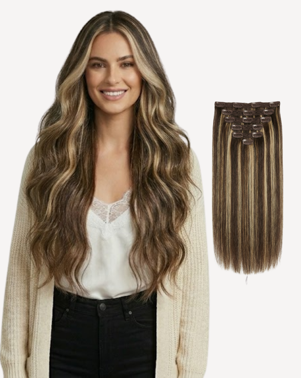 Extensii Clip On MegaVolum - Balayage 2-1001 | BuenoBia