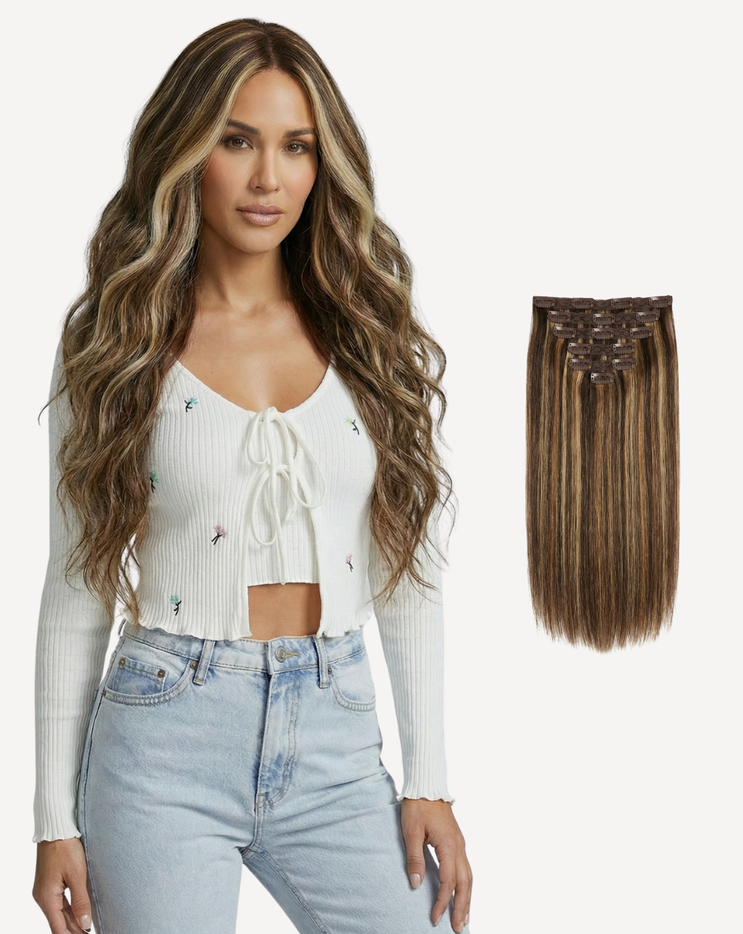 Extensii Clip-On Volum Mediu - Balayage 2-12-1001 | BuenoBia