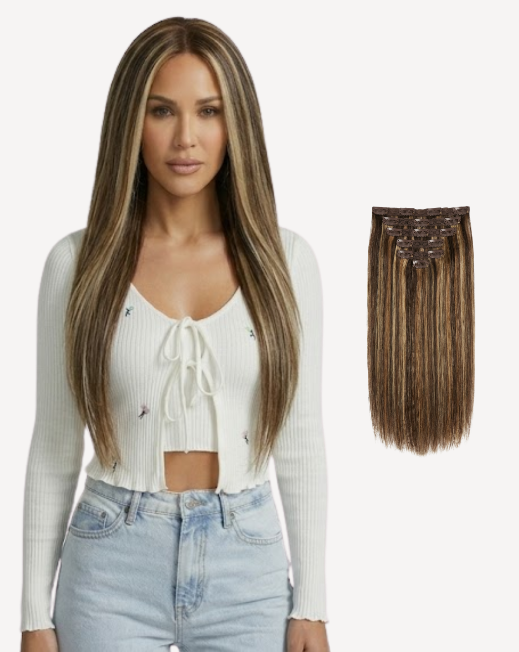 Extensii Clip On Volum Simplu - Balayage 2-12-1001 | BuenoBia