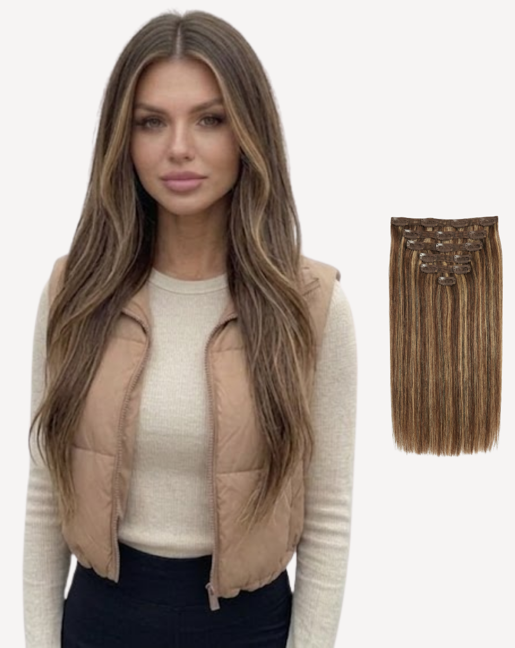 Extensii Clip On Volum Simplu - Balayage 2-12 | BuenoBia