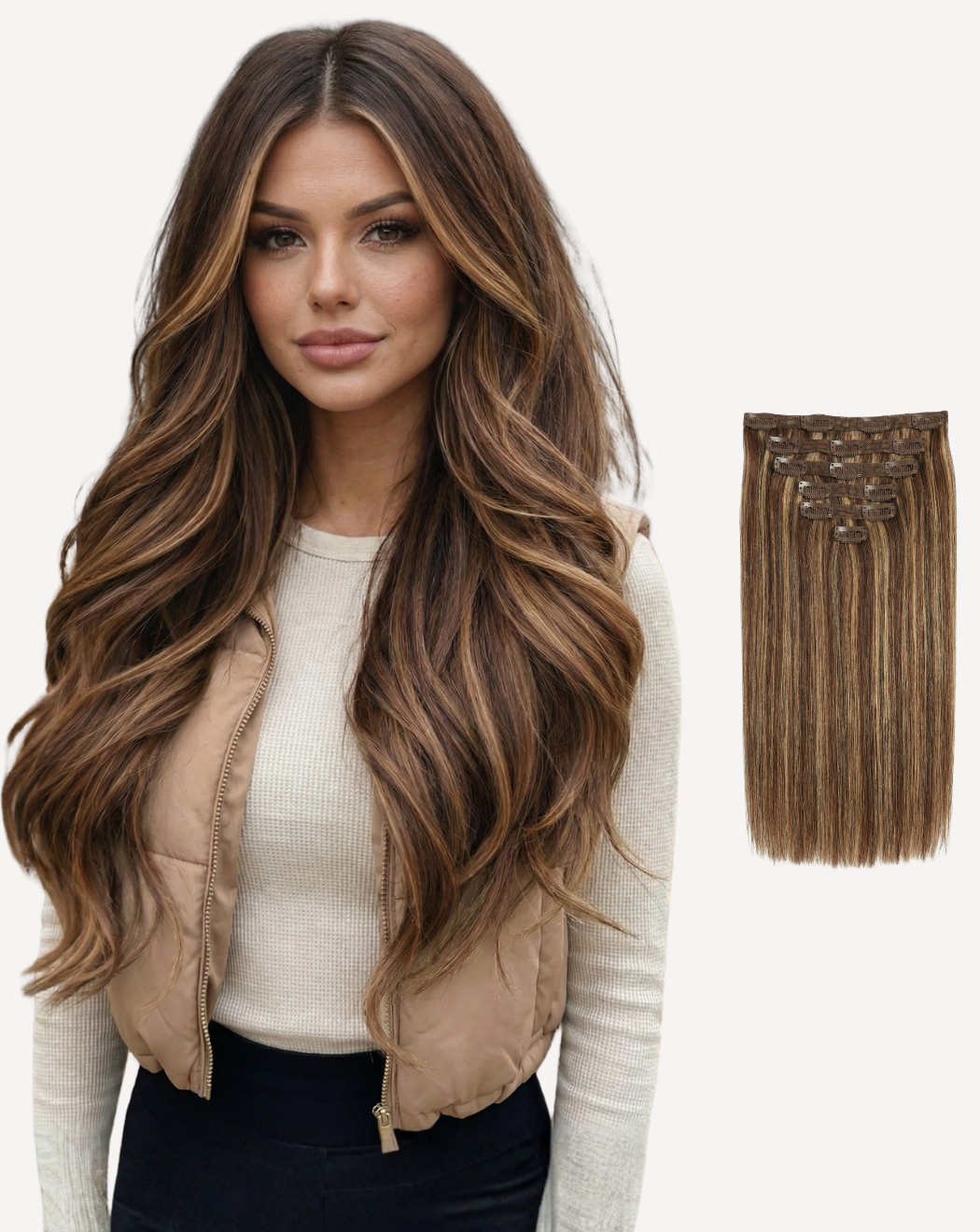 Extensii Clip-On Volum Mediu - Balayage 2-12 | BuenoBia