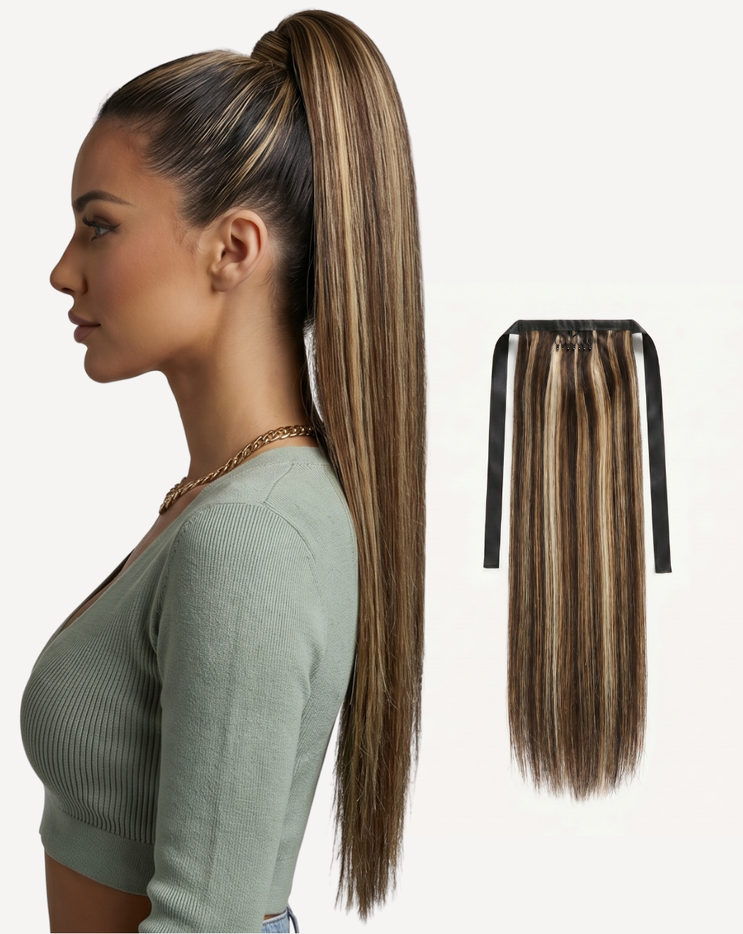 Extensii Coadă Volum Mediu - Balayage 2-4-1001 | BuenoBia