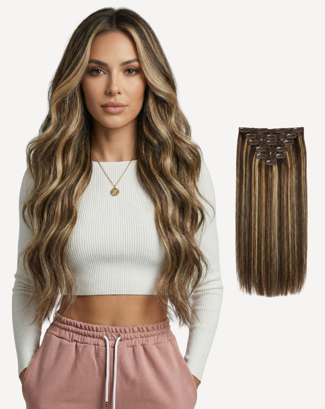 Extensii Clip-On Volum Mediu - Balayage 2-8-14 | BuenoBia