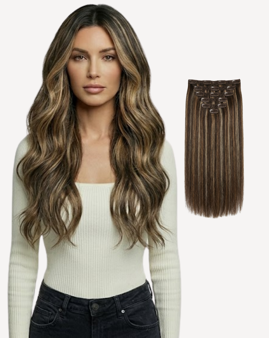 Extensii Clip On MegaVolum - Balayage 2-8-pla | BuenoBia