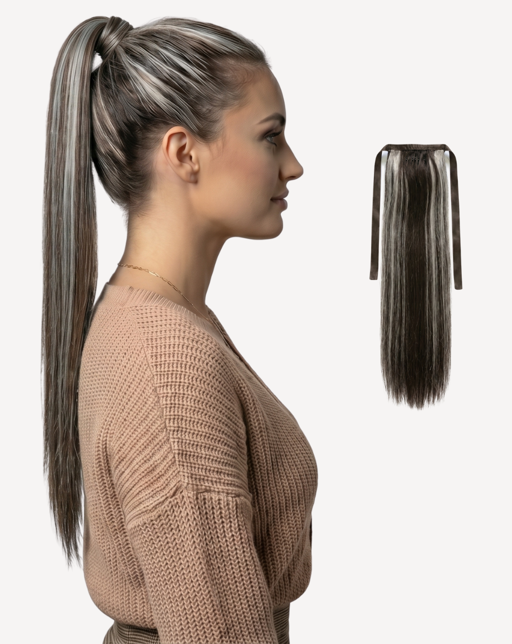 Extensii Coadă Volum Simplu - BALAYAGE 2-GRAY | BuenoBia