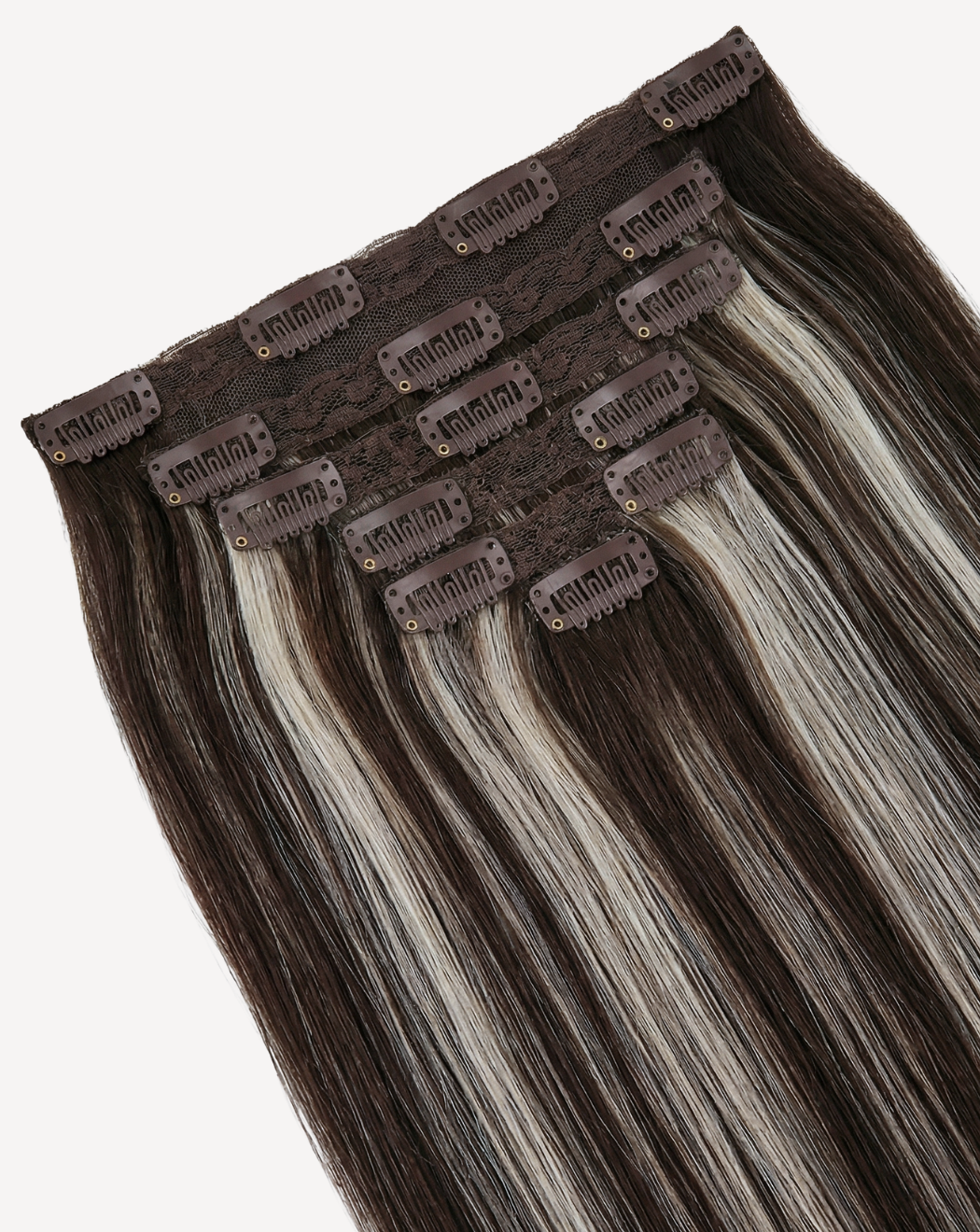 Extensii Clip On MegaVolum - Balayage 2-gray | BuenoBia