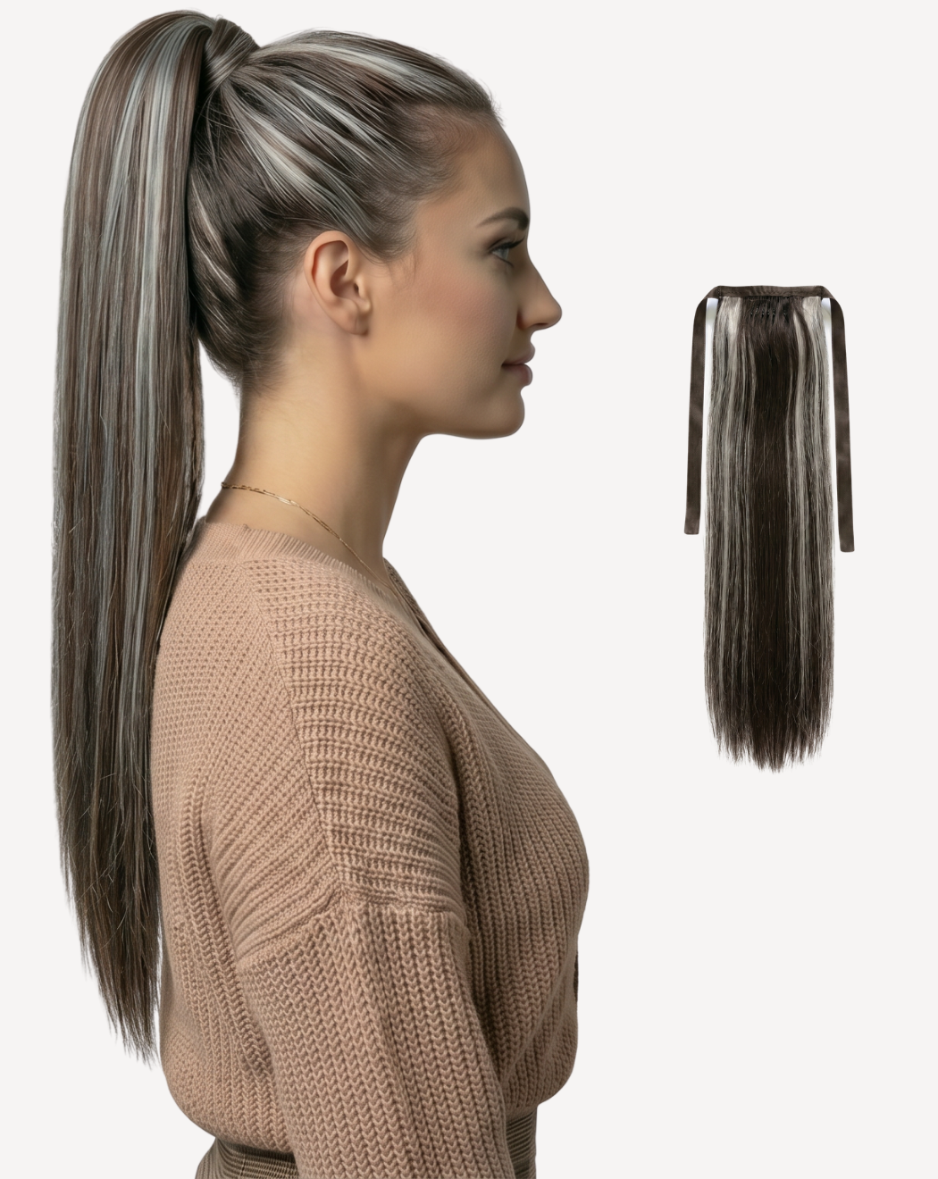 Extensii Coadă MegaVolum - Balayage 2-GRAY| BuenoBia