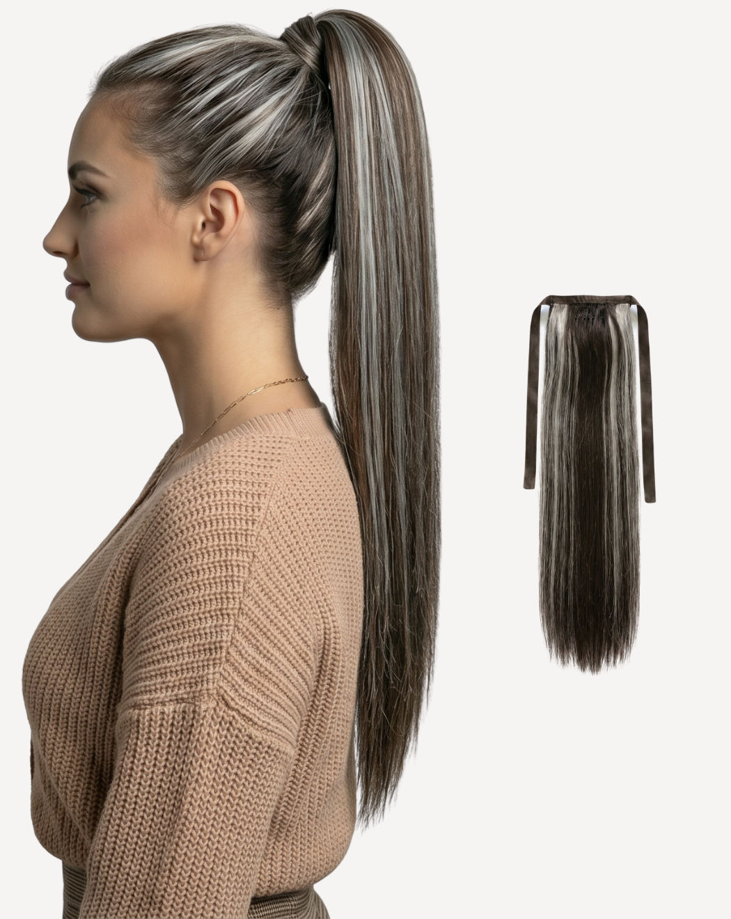 Extensii Coadă Volum Mediu - Balayage 2-gray | BuenoBia