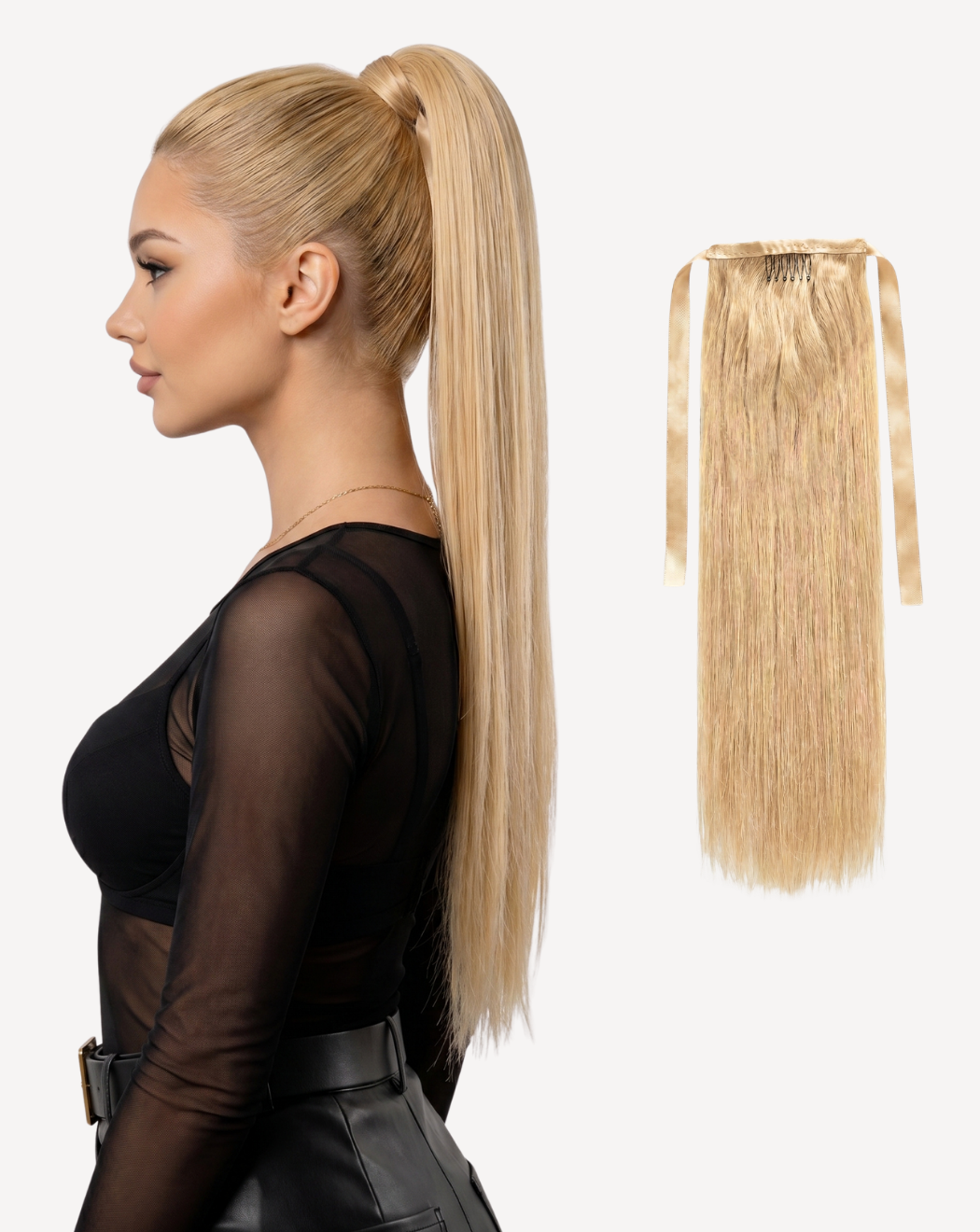 Extensii Coadă Volum Mediu - Blond Auriu 22 | BuenoBia