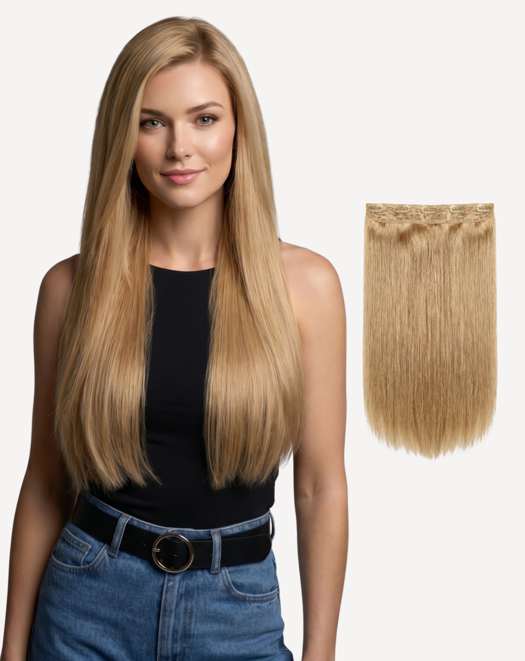 Extensii Tresă MegaVolum - Blond Auriu 22  | BuenoBia