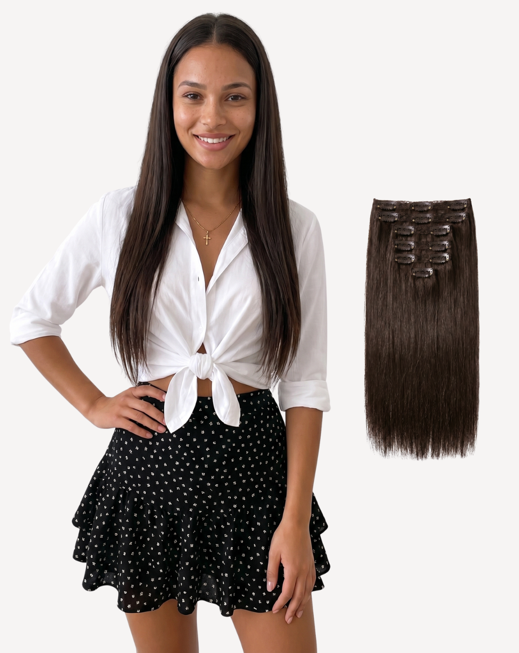 Extensii Clip-On Most Wanted – Șaten Închis 2 | BuenoBia