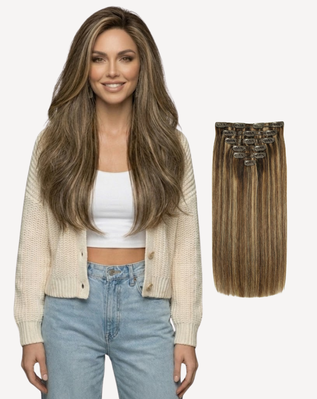 Extensii Clip On MegaVolum - Balayage 3-pla | BuenoBia