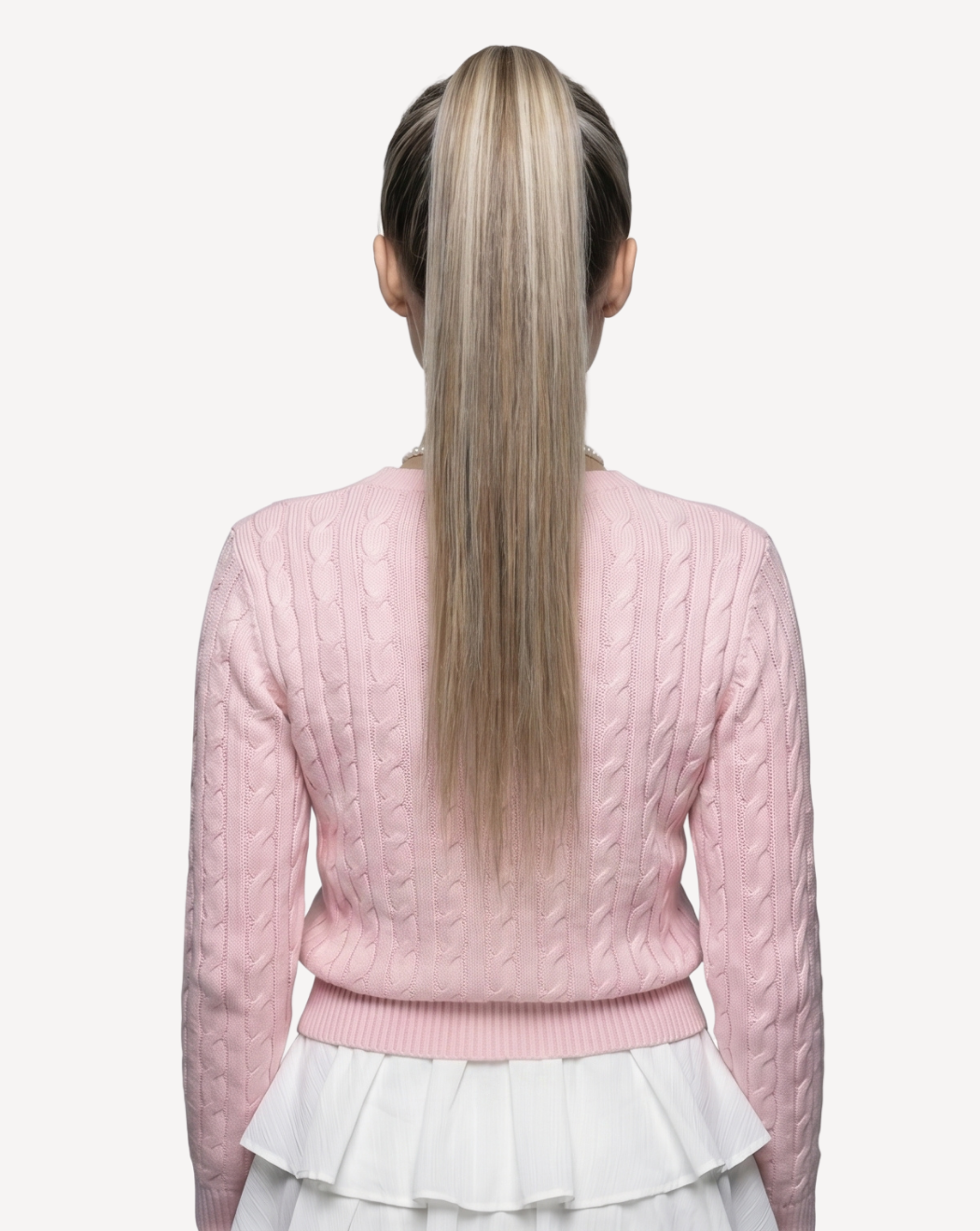 Extensii Coadă Volum Simplu - BALAYAGE 3-WHITE GRAY | BuenoBia