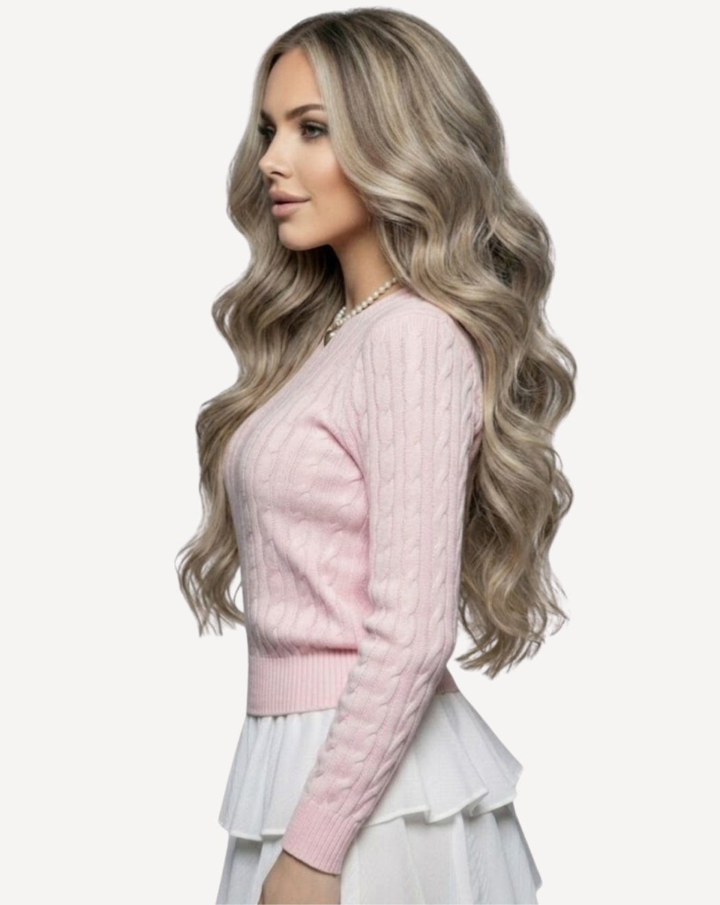 Extensii Clip On MegaVolum - Balayage 3-white gray | BuenoBia