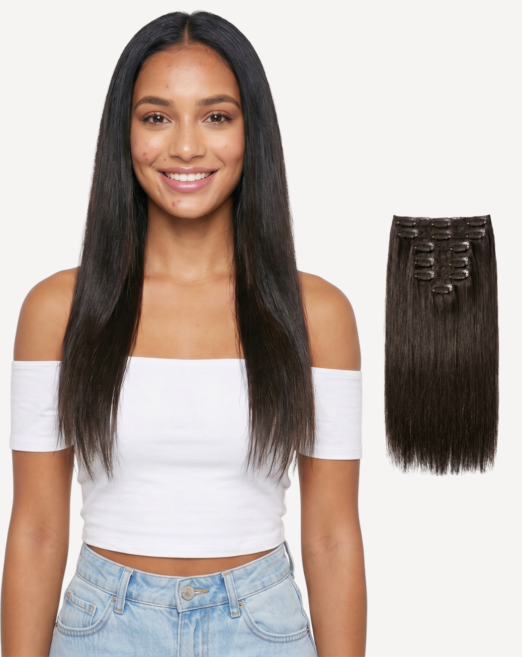 Extensii Clip-On Most Wanted – Șaten Închis Rece 3 | BuenoBia