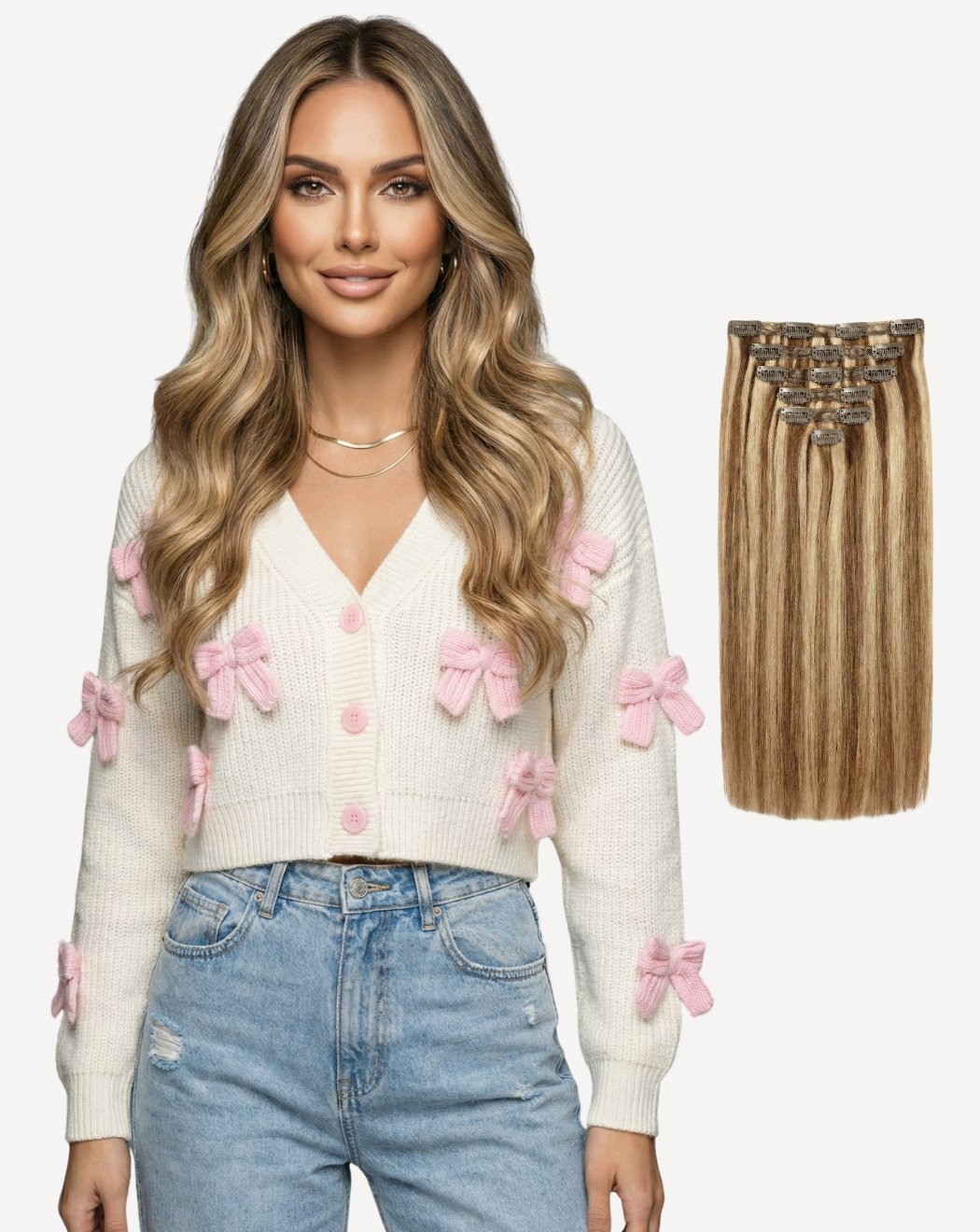 Extensii Clip-On Volum Mediu - Balayage 4-14 | BuenoBia