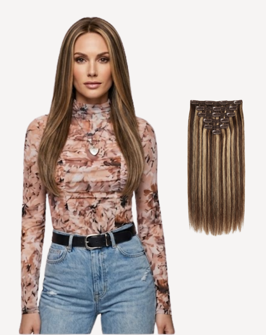 Extensii Clip On Volum Simplu - Balayage 4-pla | BuenoBia