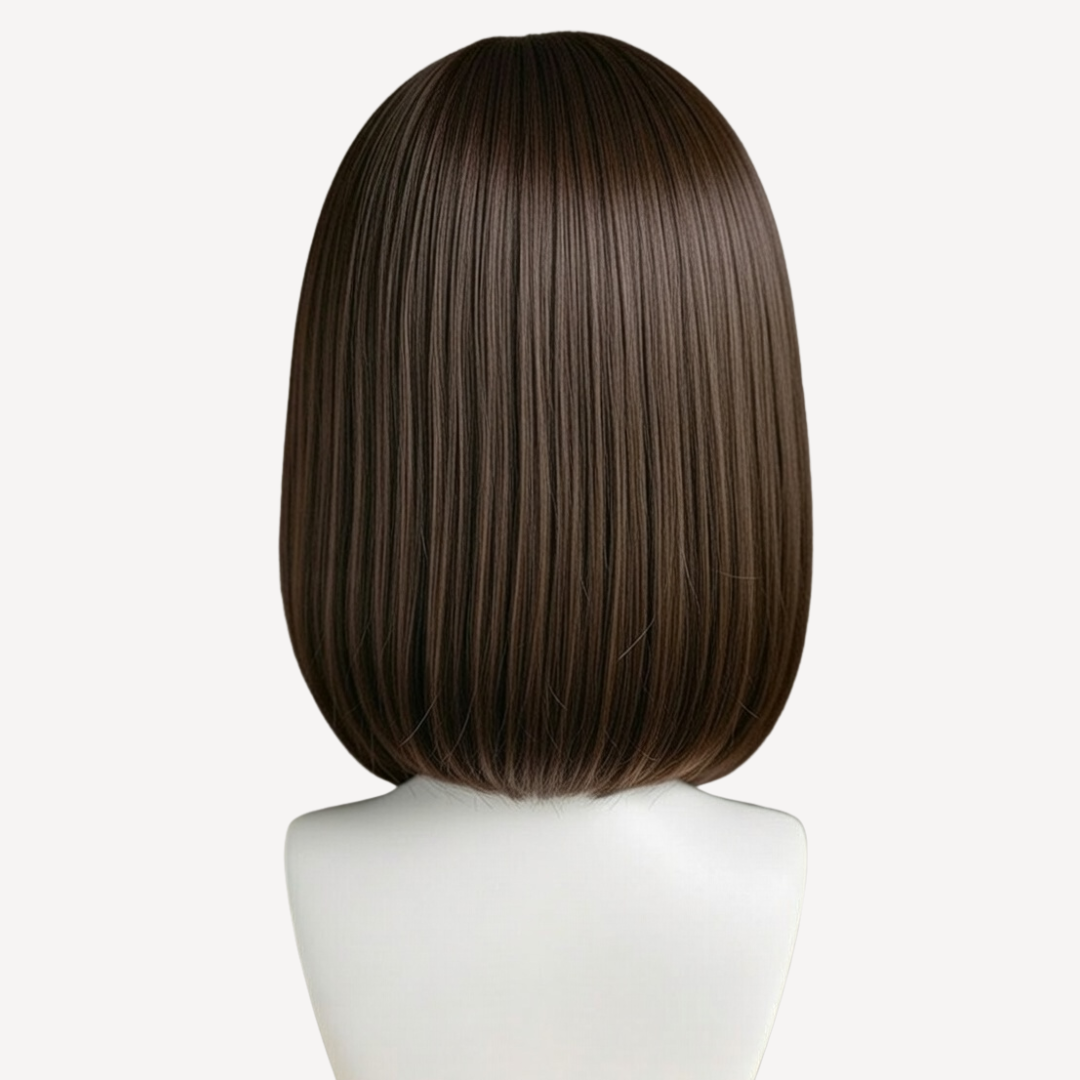 Perucă Păr Natural Amanda Șaten Închis Natural #2