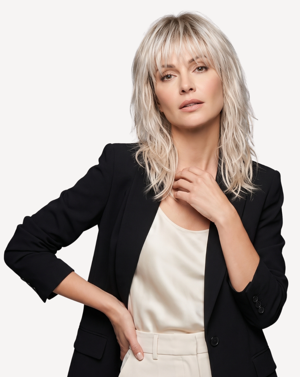 Perucă Păr Natural Amaris -balayage 8-gray | BuenoBia