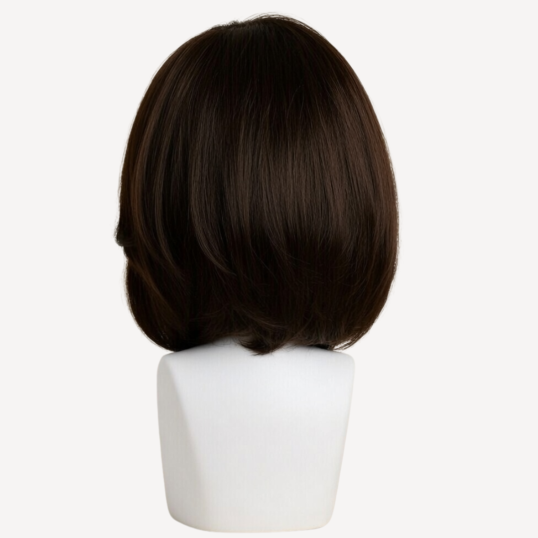 Perucă Păr Natural Beverly - Șaten Închis 2 | BuenoBia