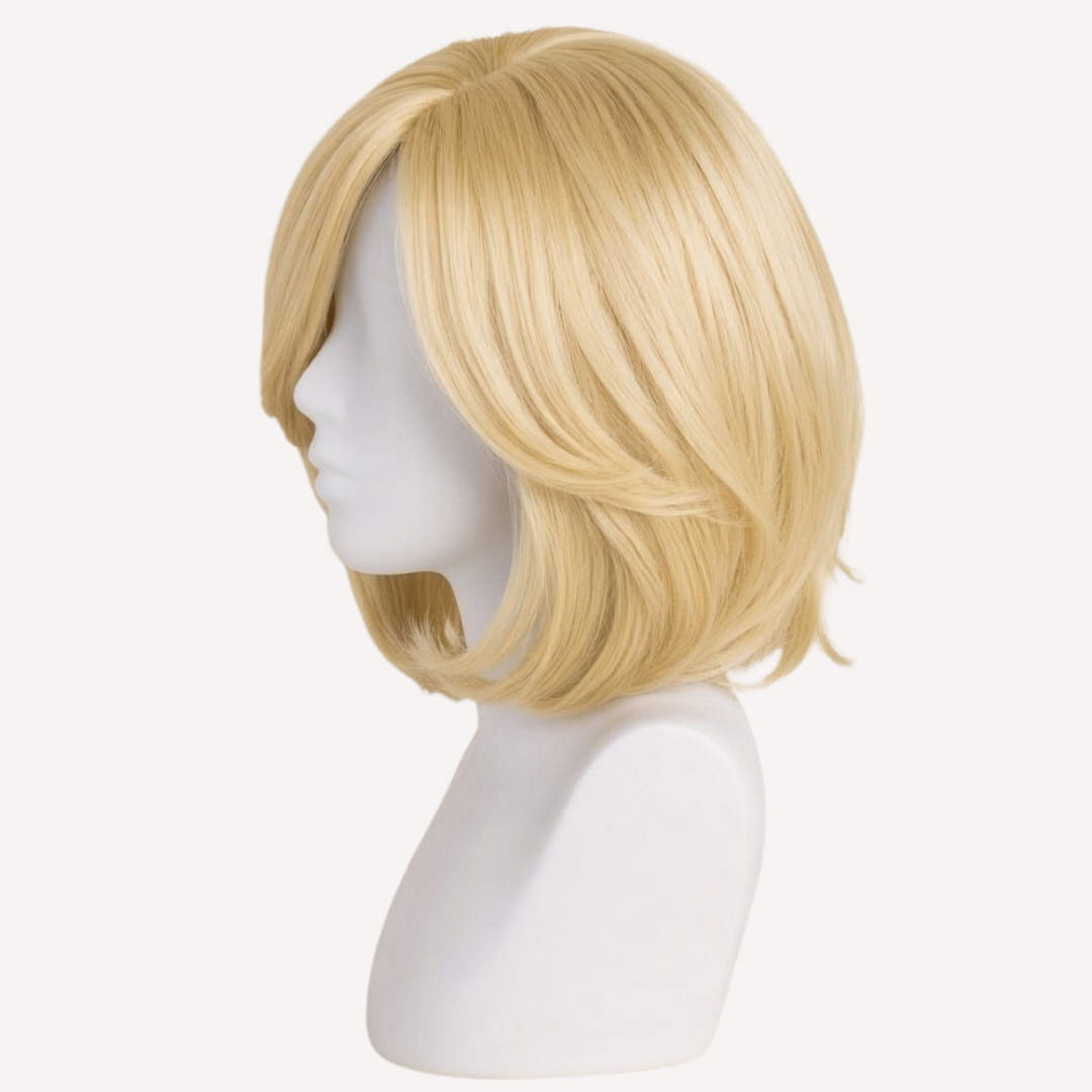 Perucă Păr Natural Beverly - Blond Auriu Deschis 1001 | BuenoBia