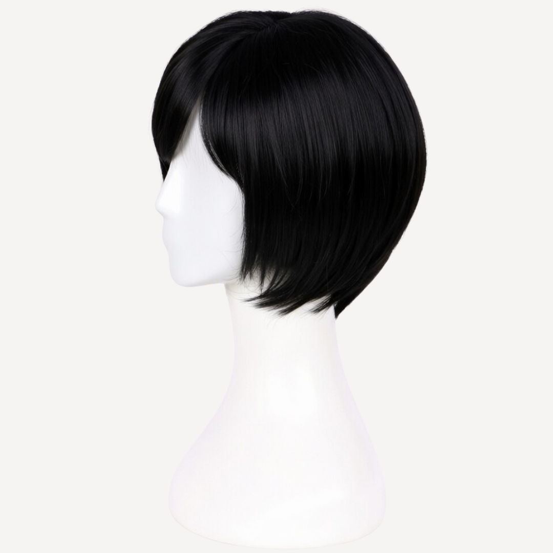 Perucă Păr Natural Briana - Negru Intens 1 | BuenoBia