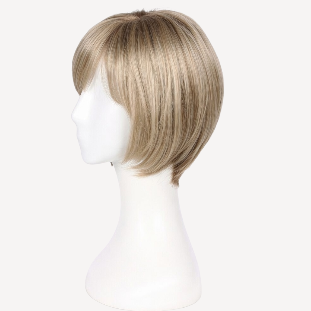 Perucă Păr Natural Briana - Balayage gray-8 | BuenoBia