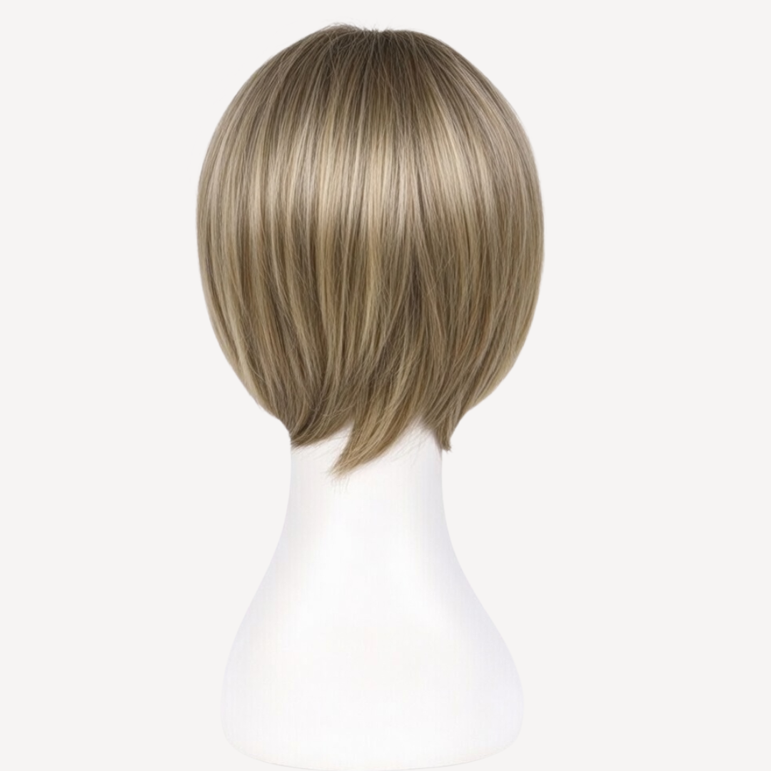 Perucă Păr Natural Briana - Balayage pla-8 | BuenoBia