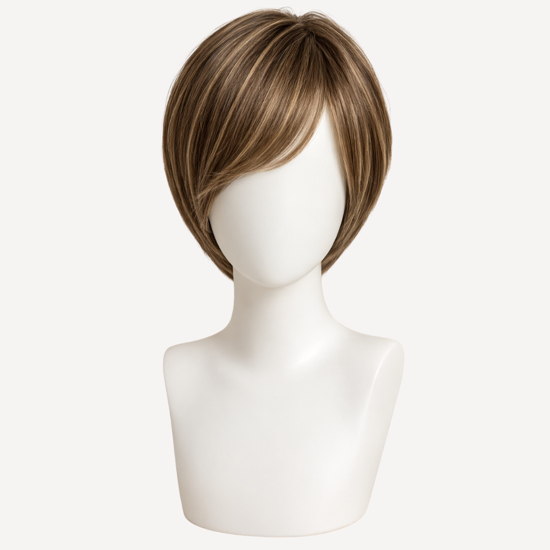 Perucă Păr Natural Constance - balayage 3-18 | BuenoBia