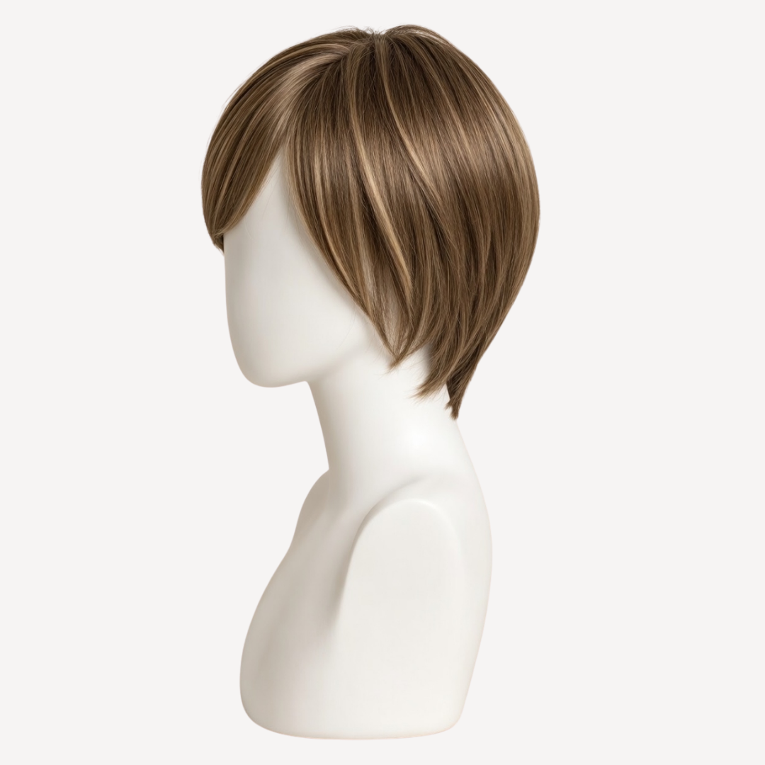 Perucă Păr Natural Constance - balayage 3-18 | BuenoBia