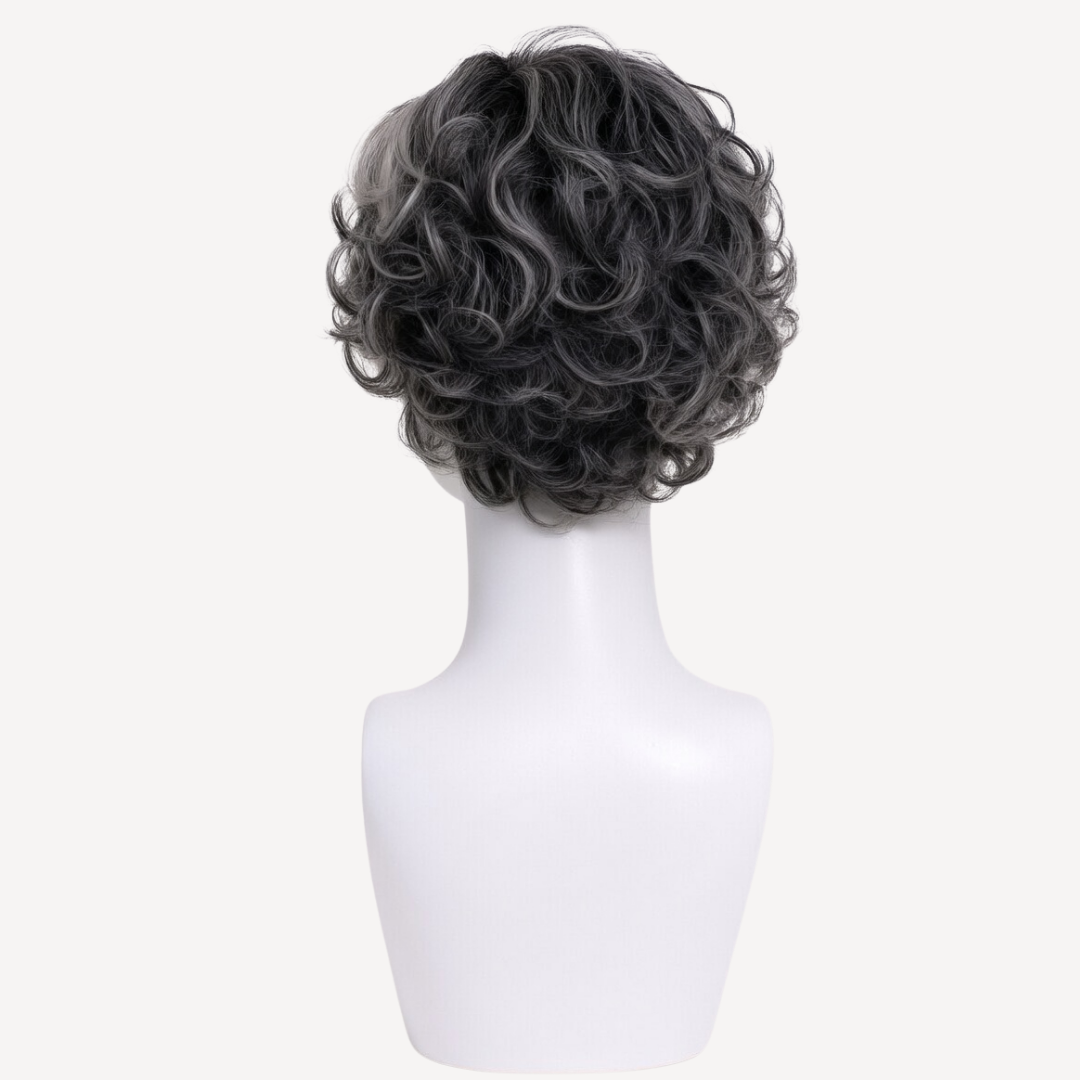 Perucă Păr Natural Darcie - balayage 1-GRAY  | BuenoBia