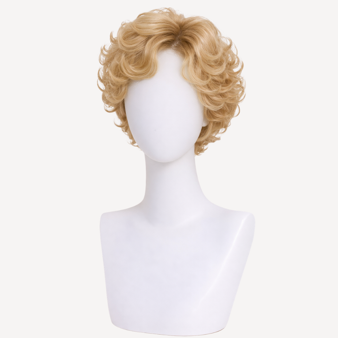 Perucă Păr Natural Darcie - ȘATEN AURIU 12  | BuenoBia