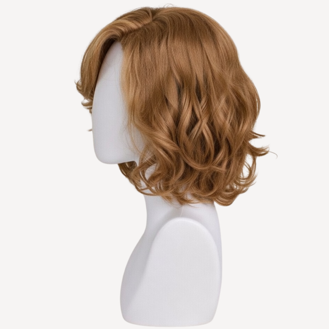 Perucă Păr Natural Edena - Șaten Auriu 12 | BuenoBia