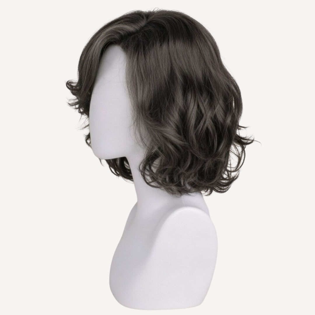 Perucă Păr Natural Edena - Șaten Închis 3  | BuenoBia